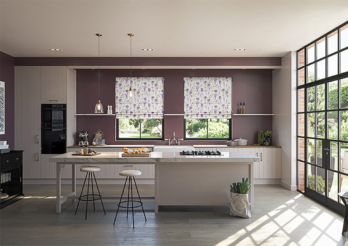 Wisteria Silk, Violet - Twist&Fit Roman Blind - Image 8